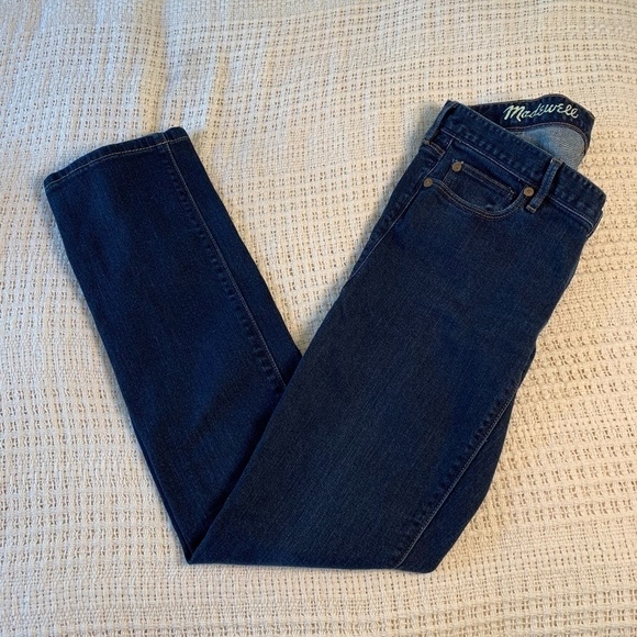 Madewell Denim - 𝅺MADEWELL Rail Straight Dark Wash Blue Denim Jeans Women's Size 28x34 (1128)